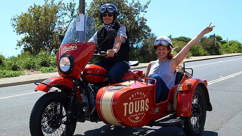 Experience Bondi, Manly or Sydney on a unique sidecar motorcycle tour!